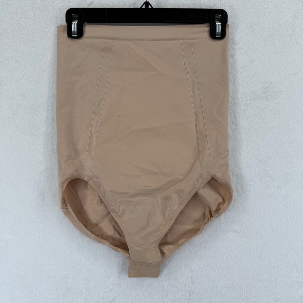 SPANX XL Extra Large Beige Shapewear High Waist Briefs